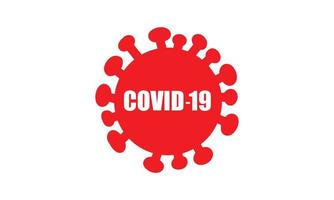 röd texteffektdesign för coronavirus. vektor text katastrofalarm dödligt virus.