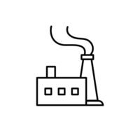 Fabrik. bearbeitbare Icon-Sammlung im Zusammenhang mit Energieressourcen. vektorelementdekoration geeignet für ui ux-website oder anwendung. vektor