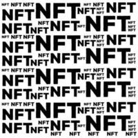 nft schwarzes muster design kryptotechnologie vektor