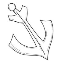 ankare. vektor illustration. element för design och inredning i stil med handgjorda doodle