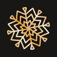 söt snöflinga, festlig juldesign av unik vintersymbol vektor