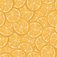 nahtloses Muster der orange Frucht. vektor