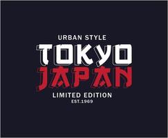 tokyo japan typografie vektor t-shirt design