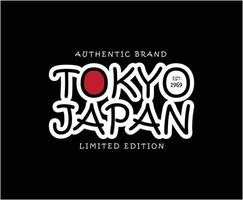 tokyo japan typografi vektor t-shirt design