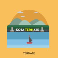 Ternate Konceptuell illustration Design vektor