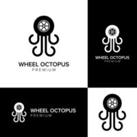 Rad-Oktopus-Logo-Symbol-Vektor-Vorlage vektor