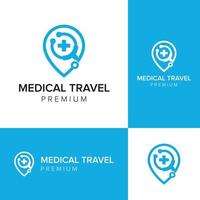 medicinska resor logotyp ikon vektor mall