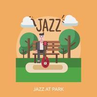 Jazz At Park Konceptuell illustration Design vektor