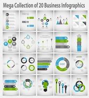 samling av infografiska mallar för affärsvektorillustration vektor