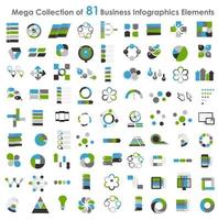 Sammlung von Infografik-Vorlagen für Geschäftsvektorillustrationen vektor