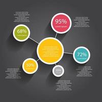 Infografik-Vorlagen für Business-Vektor-Illustration. vektor