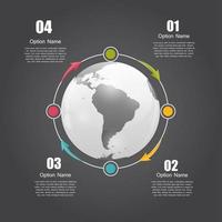 infografiska mallar för affärsvektorillustration. vektor