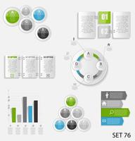 samling av infografiska mallar för affärsvektor illustra vektor