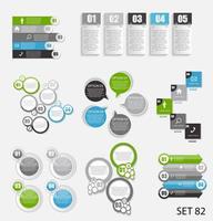 samling av infografiska mallar för affärsvektor illustra vektor