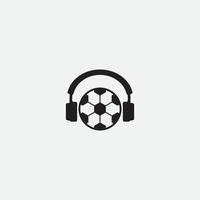 Fußball-Podcast-Design vektor