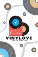 vinylove - dreh die Zeit zurück vektor