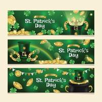 saint patrick's banner vektor