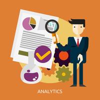 Analytics Konceptuell illustration Design vektor