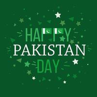 pakistans självständighetsdag vektor