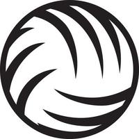 Volleyballball Umriss vektor