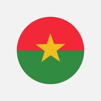 Nationalflagge von Burkina Faso, offizielle Farben und Proportionen korrekt. Nationalflagge von Burkina Faso. vektor