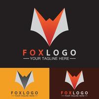 Fuchs-Logo-Vektor-Illustration-Design-Vorlage vektor