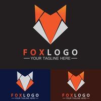 fox logotyp vektor illustration formgivningsmall