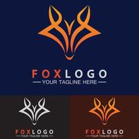 fox logotyp vektor illustration formgivningsmall