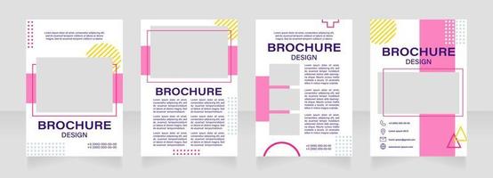 Grafikindustrie Messe leere Broschüre Layout-Design vektor