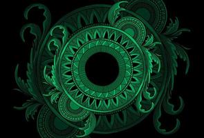 Mandala- und Ornamentgrafikillustration vektor