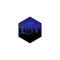Logo-Design-Abenteuer in den Bergen 2 vektor