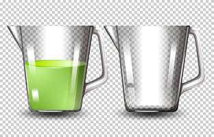 Ställ av glaskrukor vektor