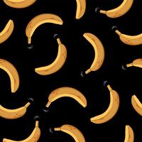 Banan sömlös mönster vektor