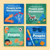 Sensibilisierungskampagne für Menschen mit Behinderungen vektor