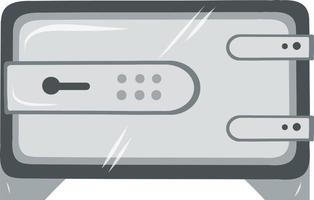 Tresor und Tresor. geschlossene Tresore isoliert. Stahlbanksafes und Tresore isolierte Vektorillustration. vektor