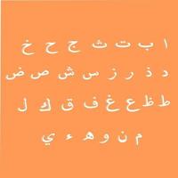 Satz des arabischen Alphabets, Vektor. buntes arabisches Alphabet. die Namen und die Formen der Buchstaben im arabischen Alphabet farbige Quadrate für Kinder. Set Hijaiyah arabische Schrift Alphabet vektor