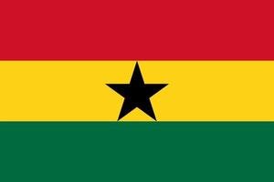 Ghana Flaggenvektor vektor