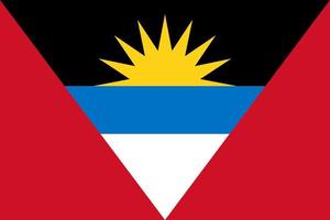 Antigua und Barbuda Flaggenvektor vektor