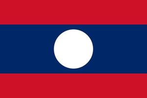 laos flagga vektor