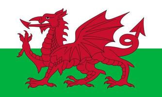 wales flagga vektor