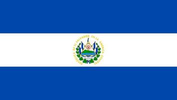 el salvador flaggvektor vektor