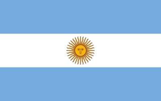 Argentinien Flagge Vektor