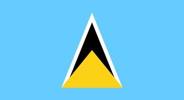 Saint Lucia Flaggenvektor vektor