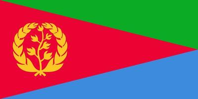 Flagge von Eritrea vektor