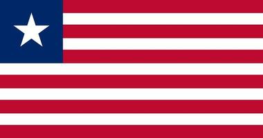 liberia flagga vektor