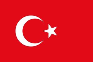 Türkei Flagge Vektor