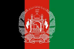 Afghanistan flagga vektor