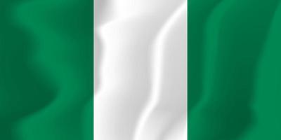 nigeria national wehende flagge hintergrund illustration vektor