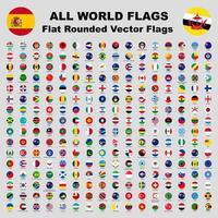 alla världens landsflaggor vektor