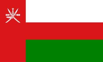 oman flagga vektor